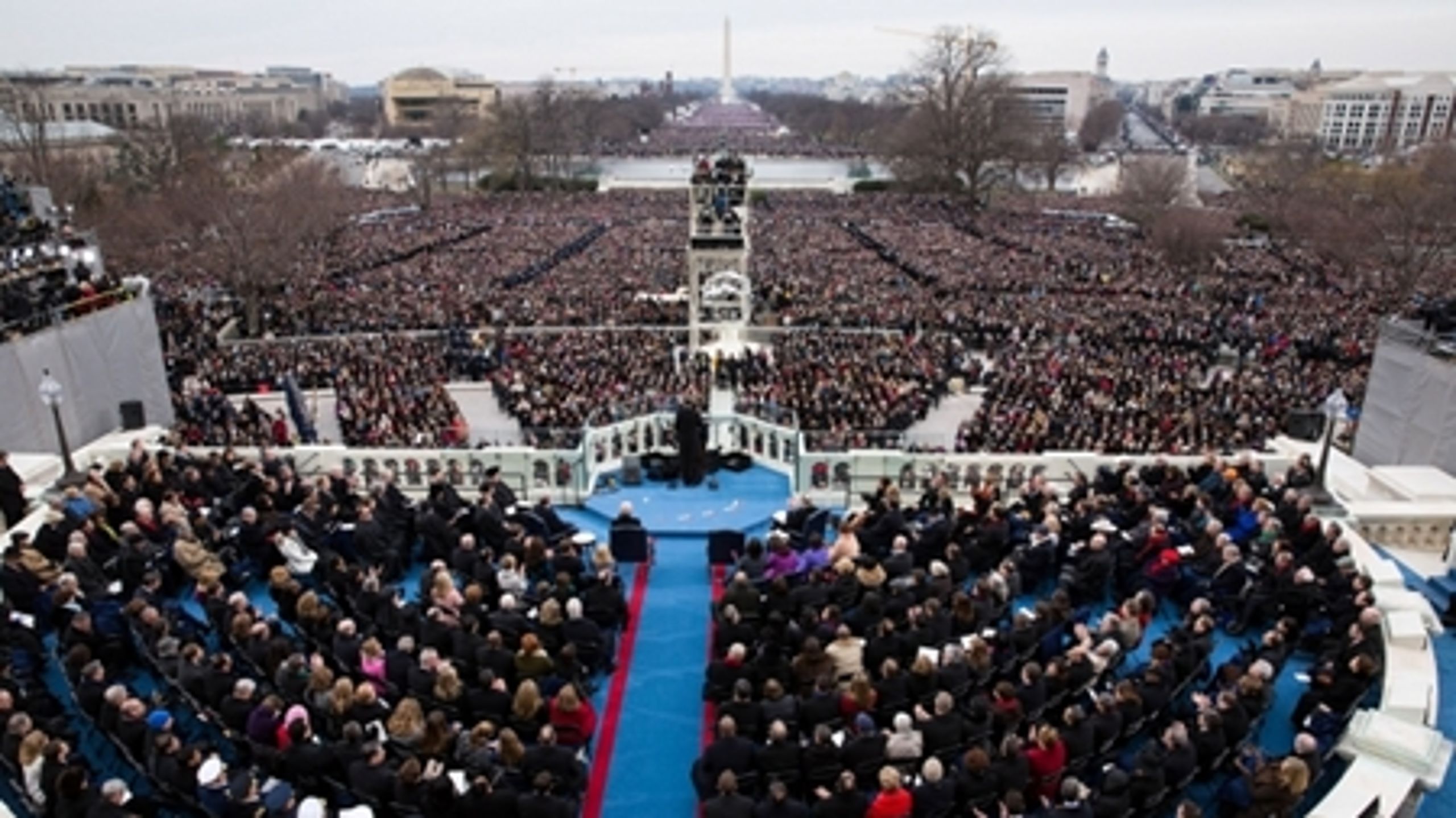 Barack Obamas indsættelsestale 21. januar (bil.) er blevet karakteriseret som "liberal" (venstreorienteret i USA). Det fik de progressive demokrater til at juble. 