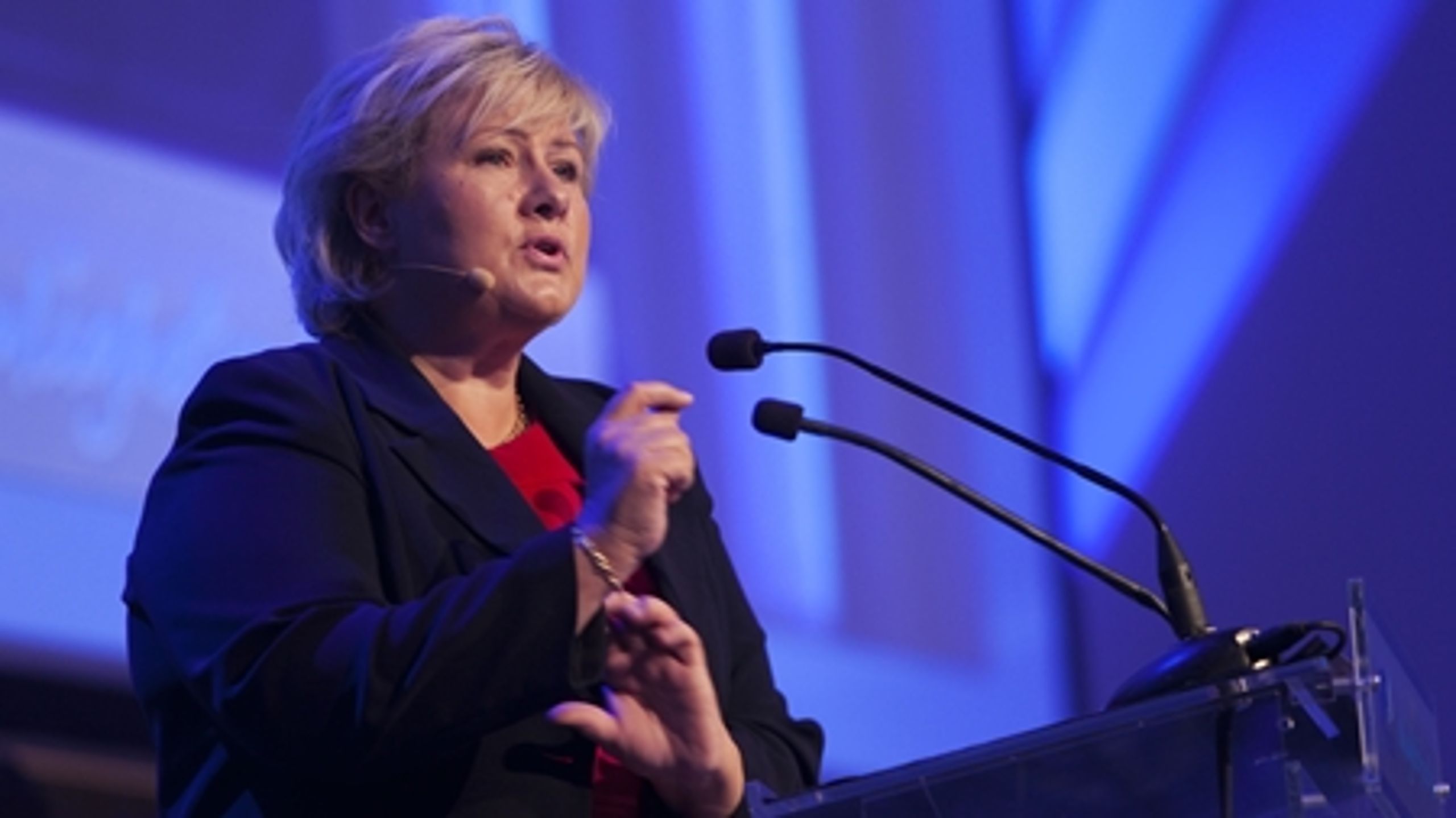 Erna Solberg er Norges nye statsminister. Hun har været formand for Høyre siden 2004 og blev valgt til Stortinget første gang i 1989.