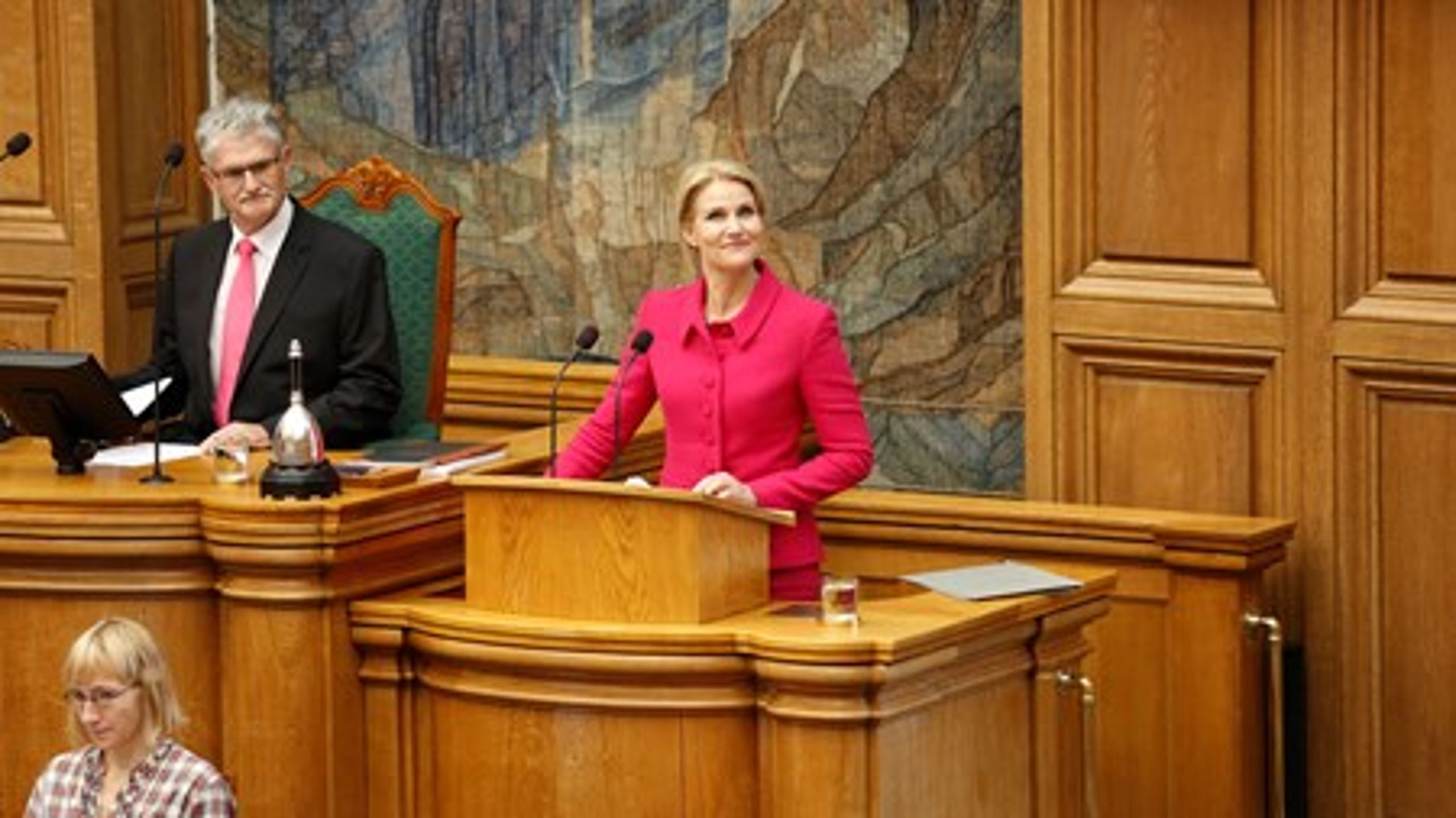 Statsminister Helle Thorning-Schmidt havde fokus på asylområdet til Folketingets åbningstale&nbsp;