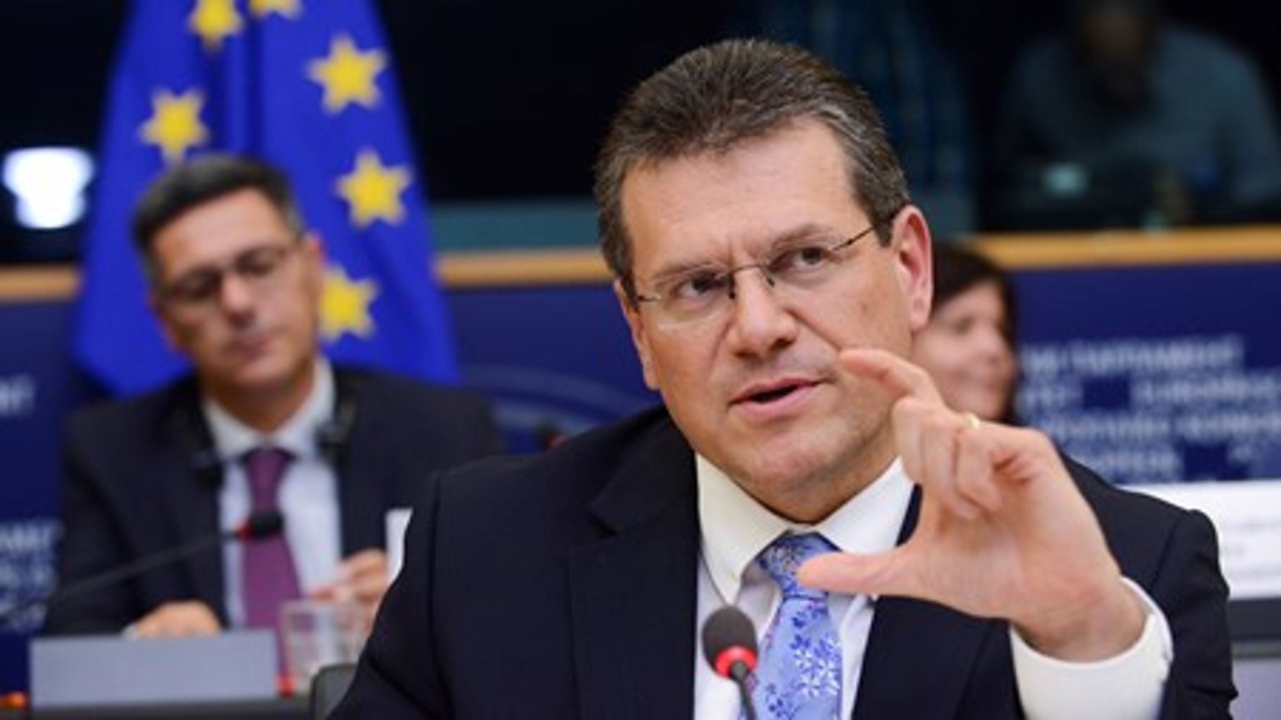 EU-kommissær for energiunionen Maros Sefcovic præsenterer senere på måneden Kommissionens udspil til en energiunion for EU.