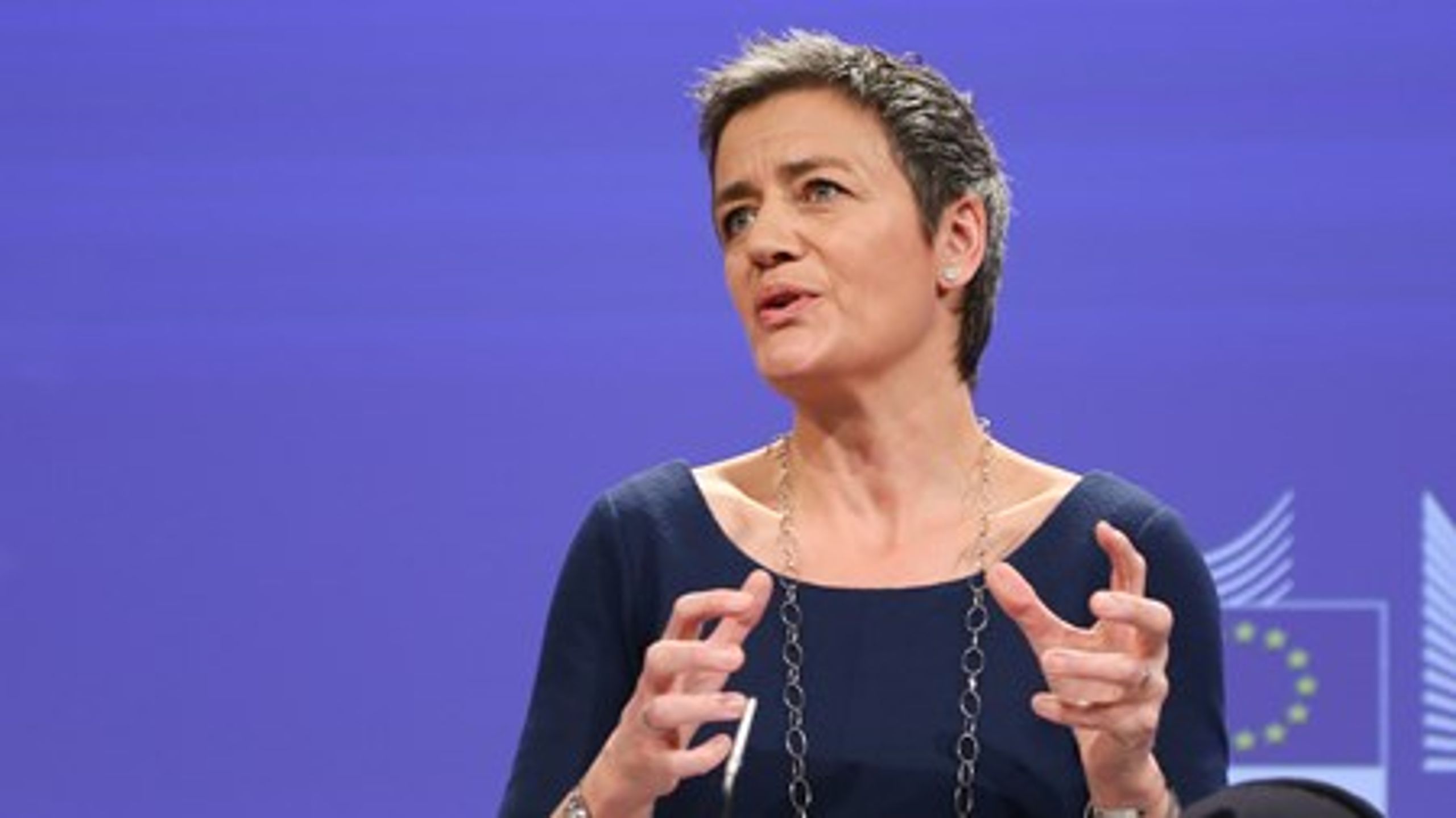 Margrethe Vestager er blevet internationalt kendt, efter hun på blot en uge har lagt sig ud med både Google og Gazprom.