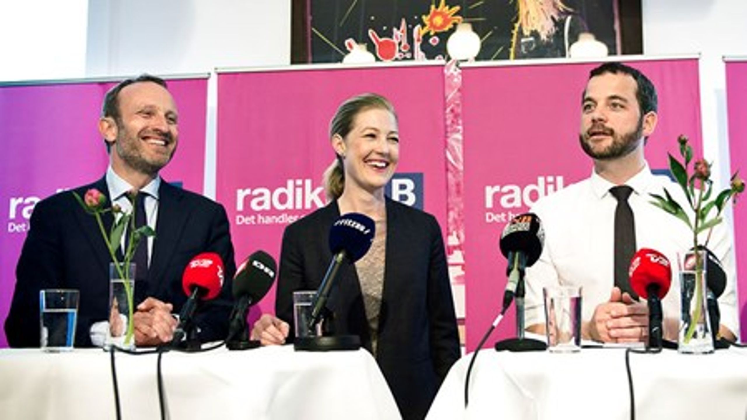 Radikales nye gruppeledelse består af (fra venstre):&nbsp;Martin Lidegaard, Sofie Carsten Nielsen og Morten Østergaard.&nbsp;