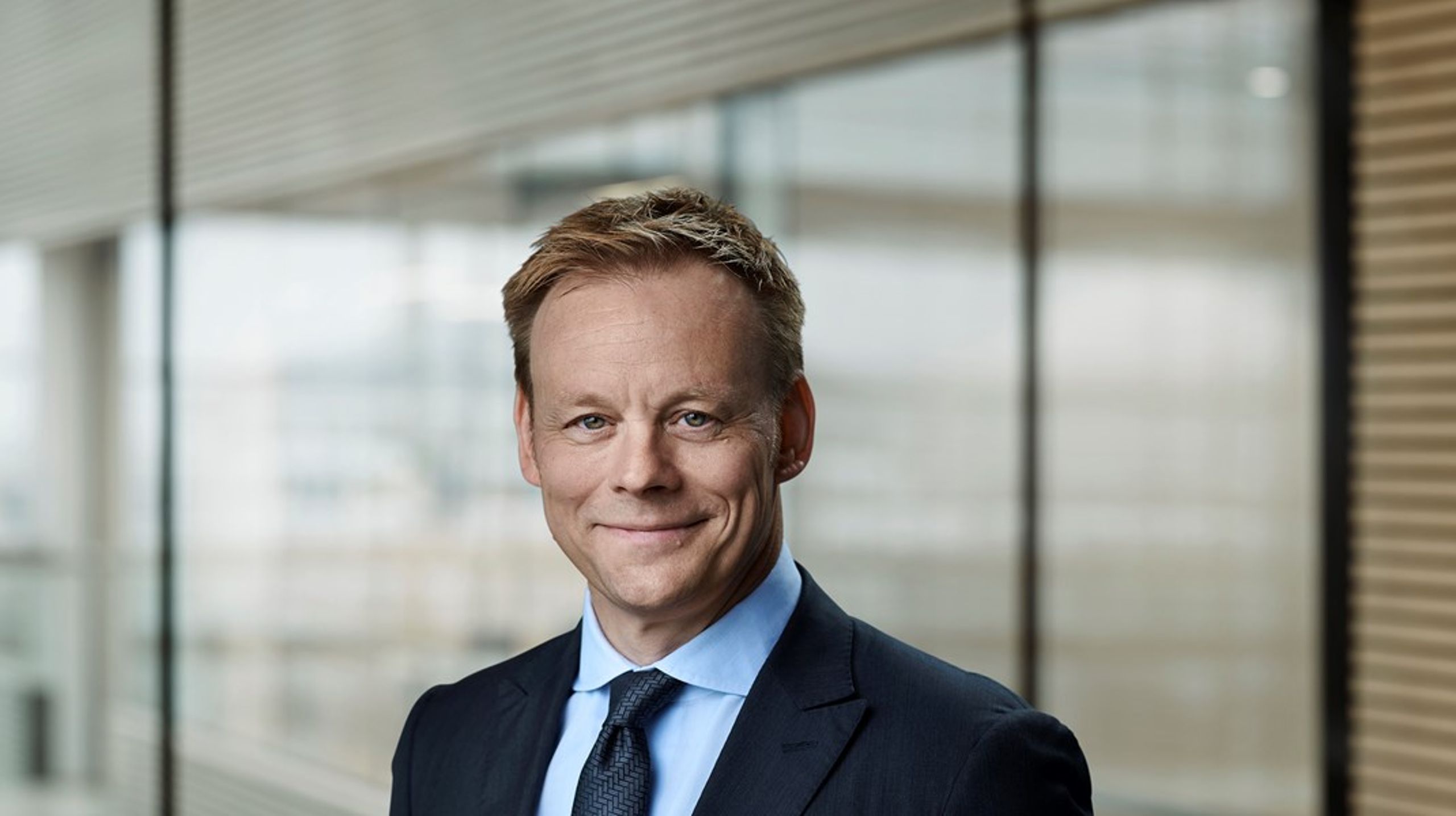 Peder Lundquist, administrerende direktør i EKF - Danmarks Eksportkredit, glæder sig over, at en sammenlægning kan give danske virksomheder endnu mere "slagkraftig og overskuelig finansiering".