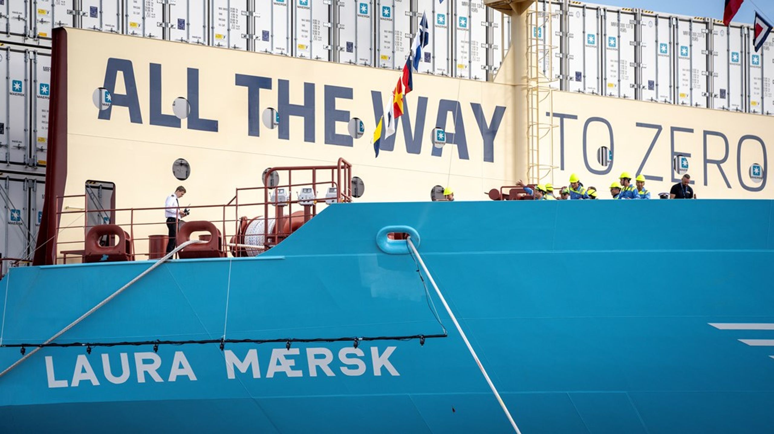I juli blev verdens første elektriske containerskib søsat i Yangzhou i Kina. Og på Langelinie i København&nbsp;navngav EU-Kommisionsformand Ursula Von der Leyen verdens første metanoldrevne containerskib. Det er vigtige fremskridt, skriver Rasmus Bjerring Larsen.