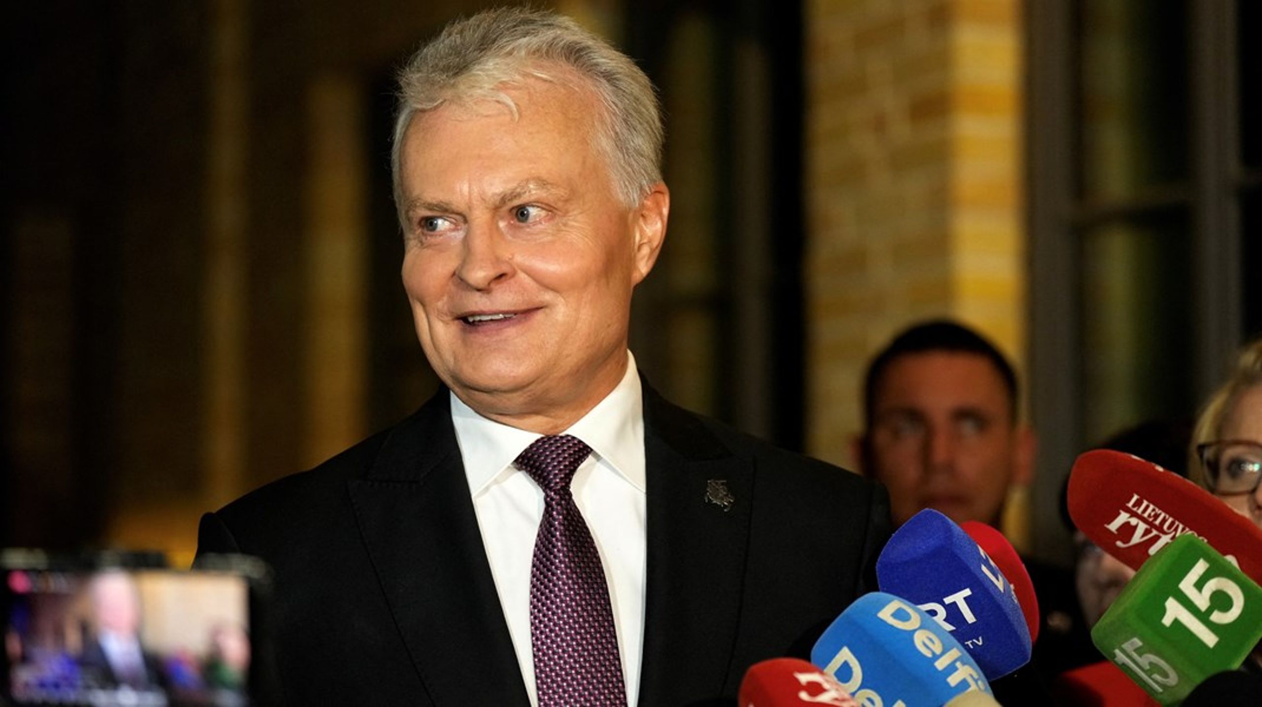 Gitanas Nausėda får fem år mere som præsident.&nbsp;