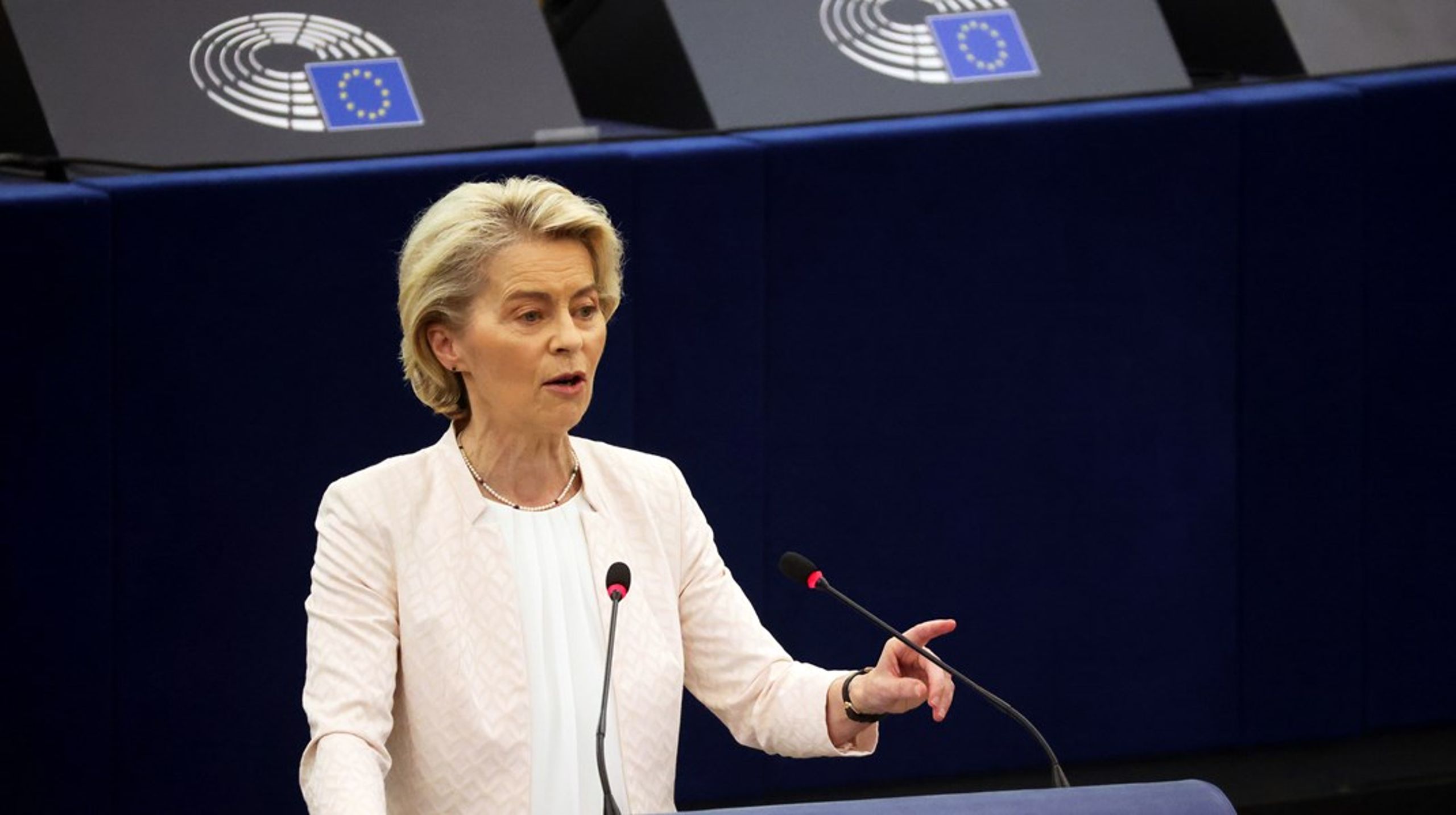 <span>En <i>Clean Industrial Deal</i> skal sikre, at EU ikke taber flere grønne arbejdspladser til USA og Kina, mener Ursula von der Leyen.</span>