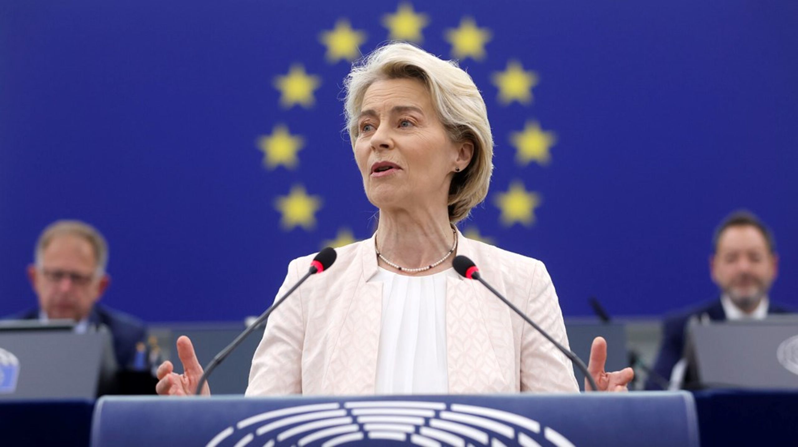 Ursula von der Leyen blev genvalgt som formand for Europa-Kommissionen af Europa-Parlamentet 18. juli.