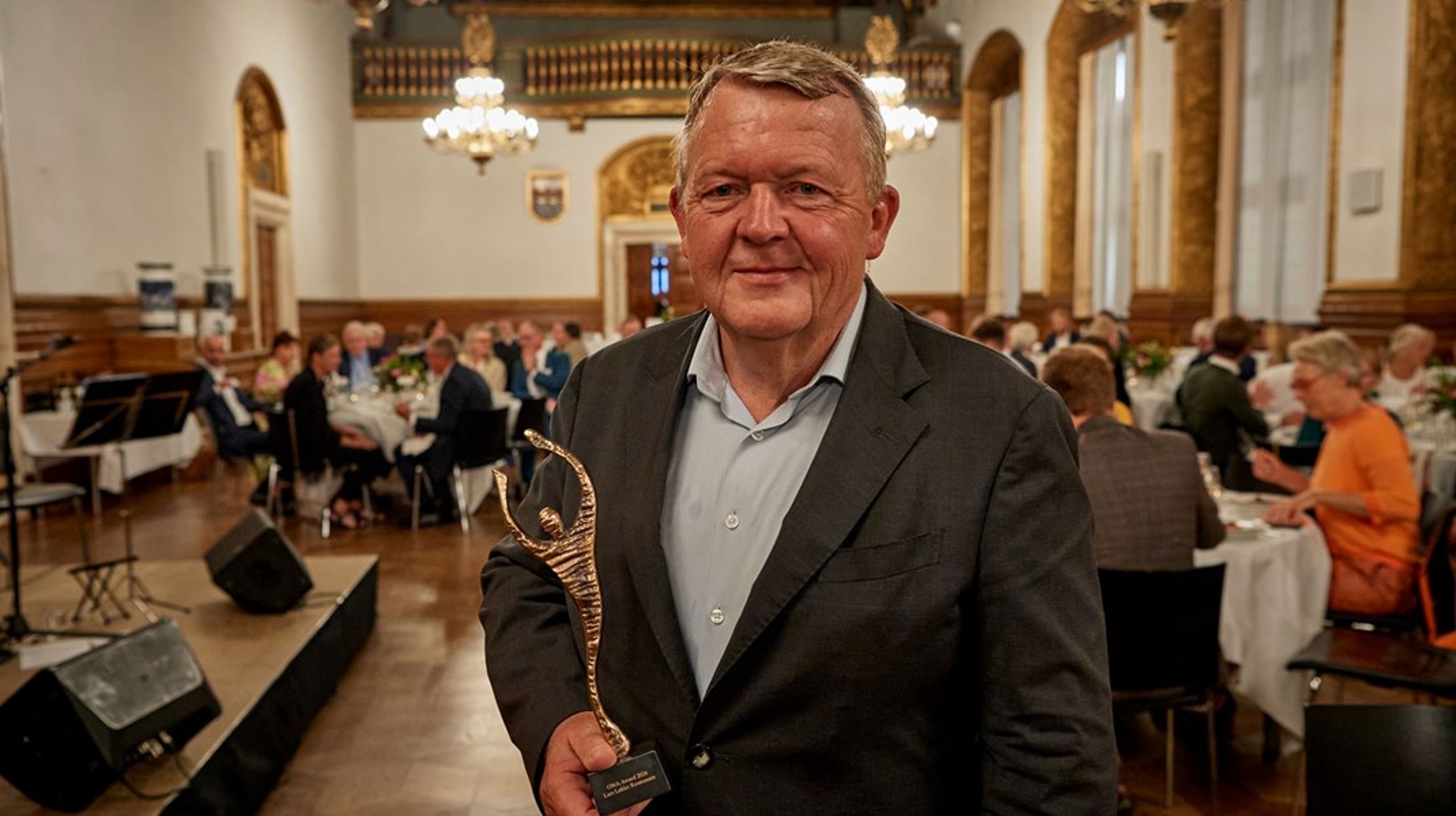 Lars Løkke Rasmussen modtager Copenhagen Goodwill Ambassadors-prisen.