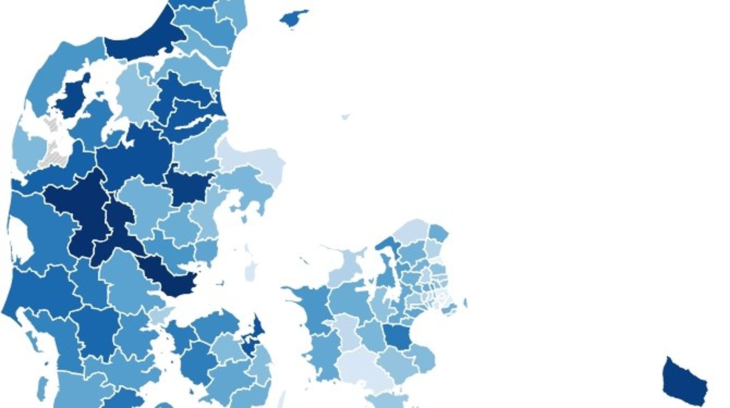 Der er stor forskel på, hvor mange der er frivillige på idrætsområdet i de danske kommuner.