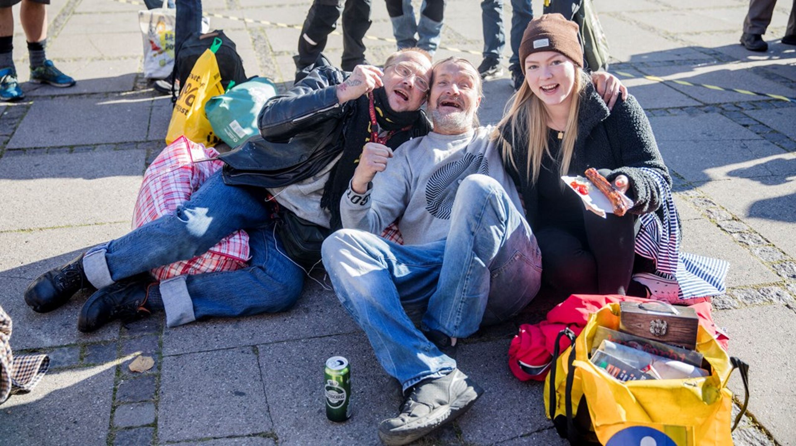 Effektive indsatser for hjemløse unge er et af de områder, flere fonde interessere sig for i finansloven. Foto er fra Hjemløsedagen i 2020