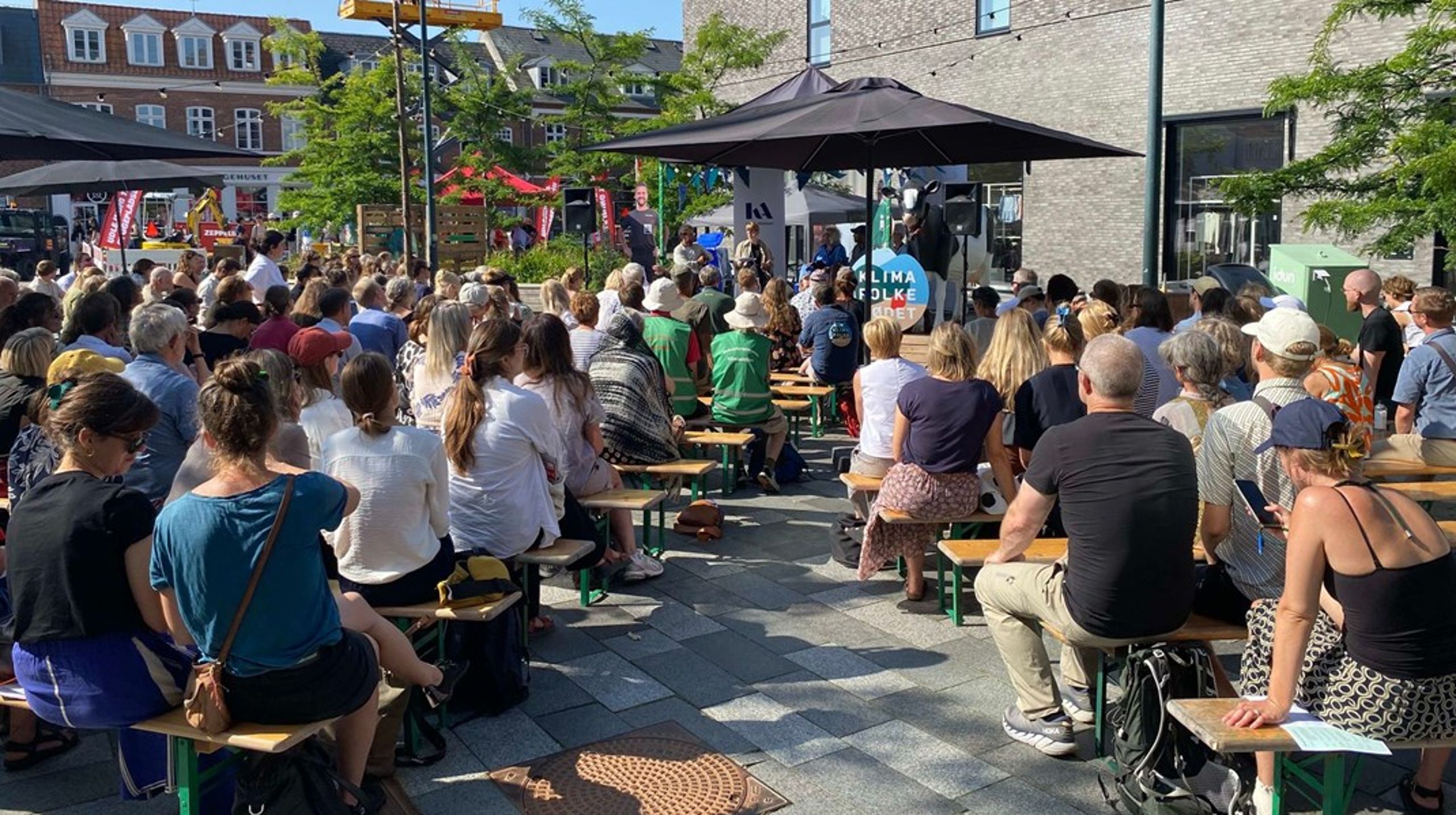 Debat om forbrug, adfærd og retfærdighed i den lokale grønne omstilling ved årets Klimafolkemøde i Middelfart.