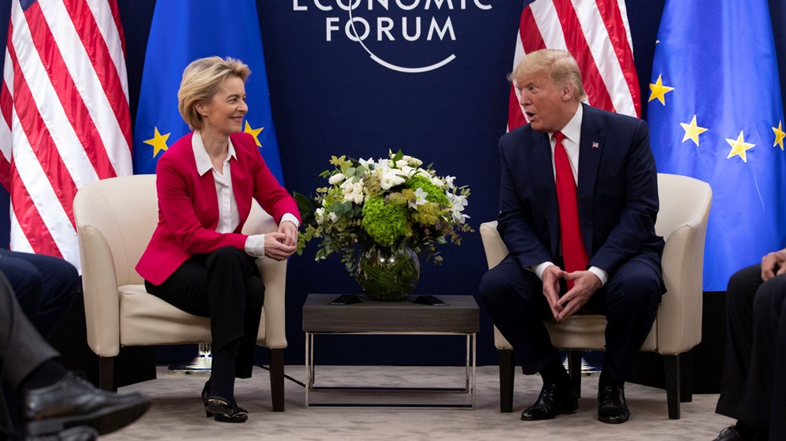 Selv om Ursula von der Leyen smilede høfligt til Donald Trump ved World Economic Forum i Davos, Schweiz, tilbage i 2020, så håber hun ikke at se ham vende tilbage som præsident i år.