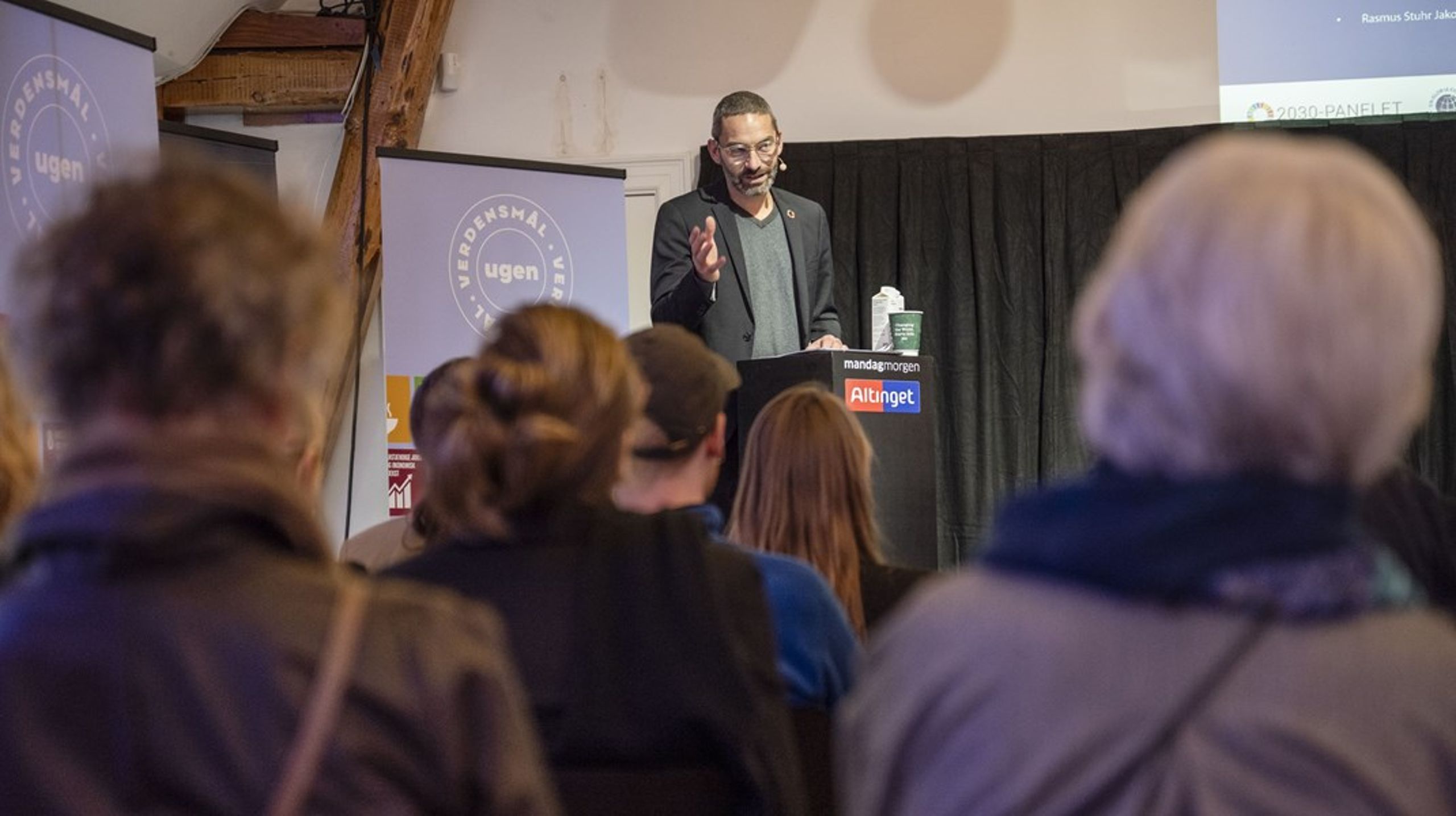 Rasmus Stuhr Jakobsen, generalsekretær i Care og formand for Globalt Fokus deler sine indtryk fra FNs generalforsamling i New York. Billedet er fra en tidligere begivenhed.&nbsp;