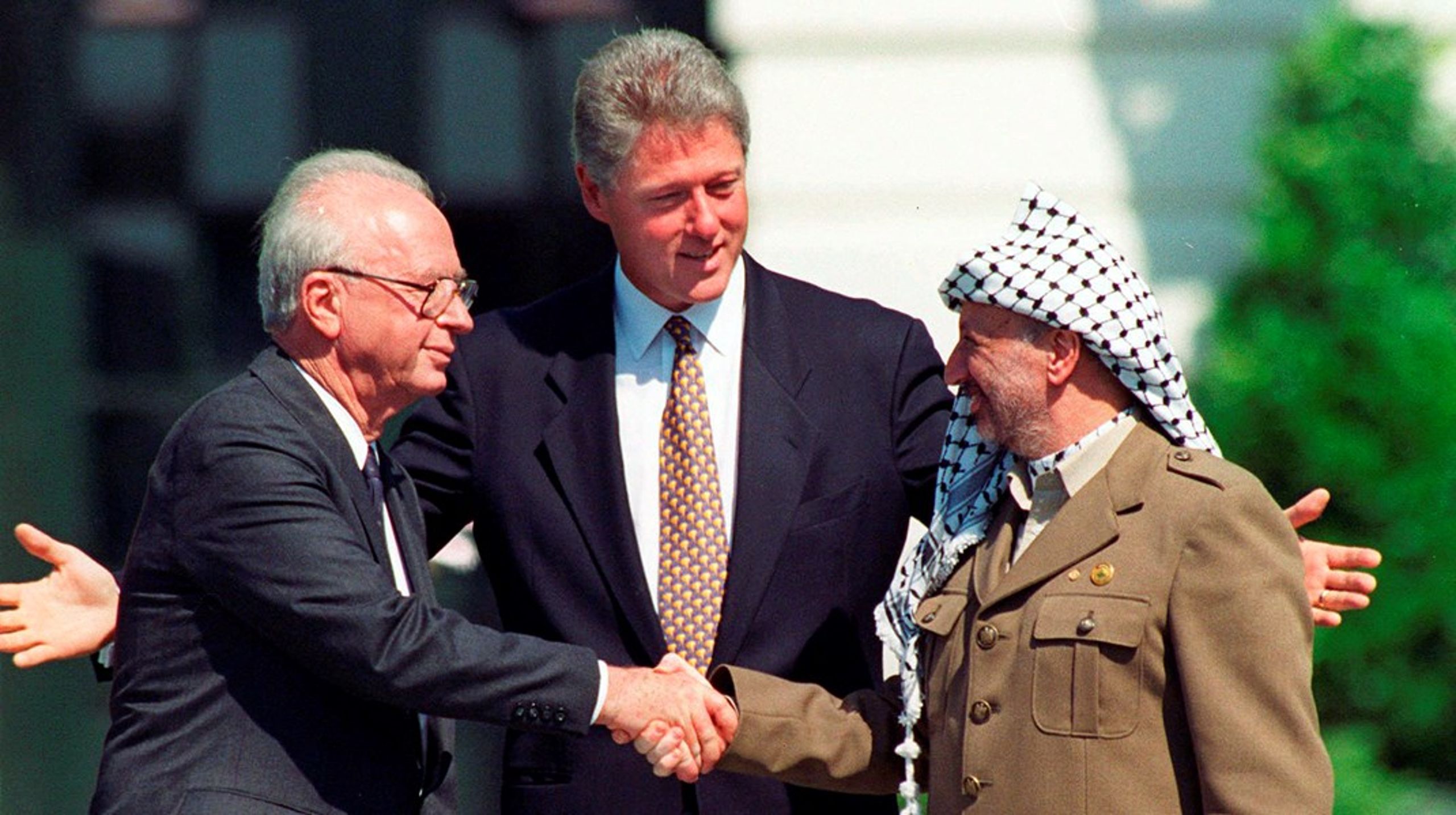 Forsoningen opstår i venskabet med din fjende, skriver Christian Gorm Hansen, og påpeger relationen mellem den tidligere&nbsp;<b></b>israelske&nbsp;premierminister Yitzhak Rabin og den palæstinensiske leder, Yasser Arafat.