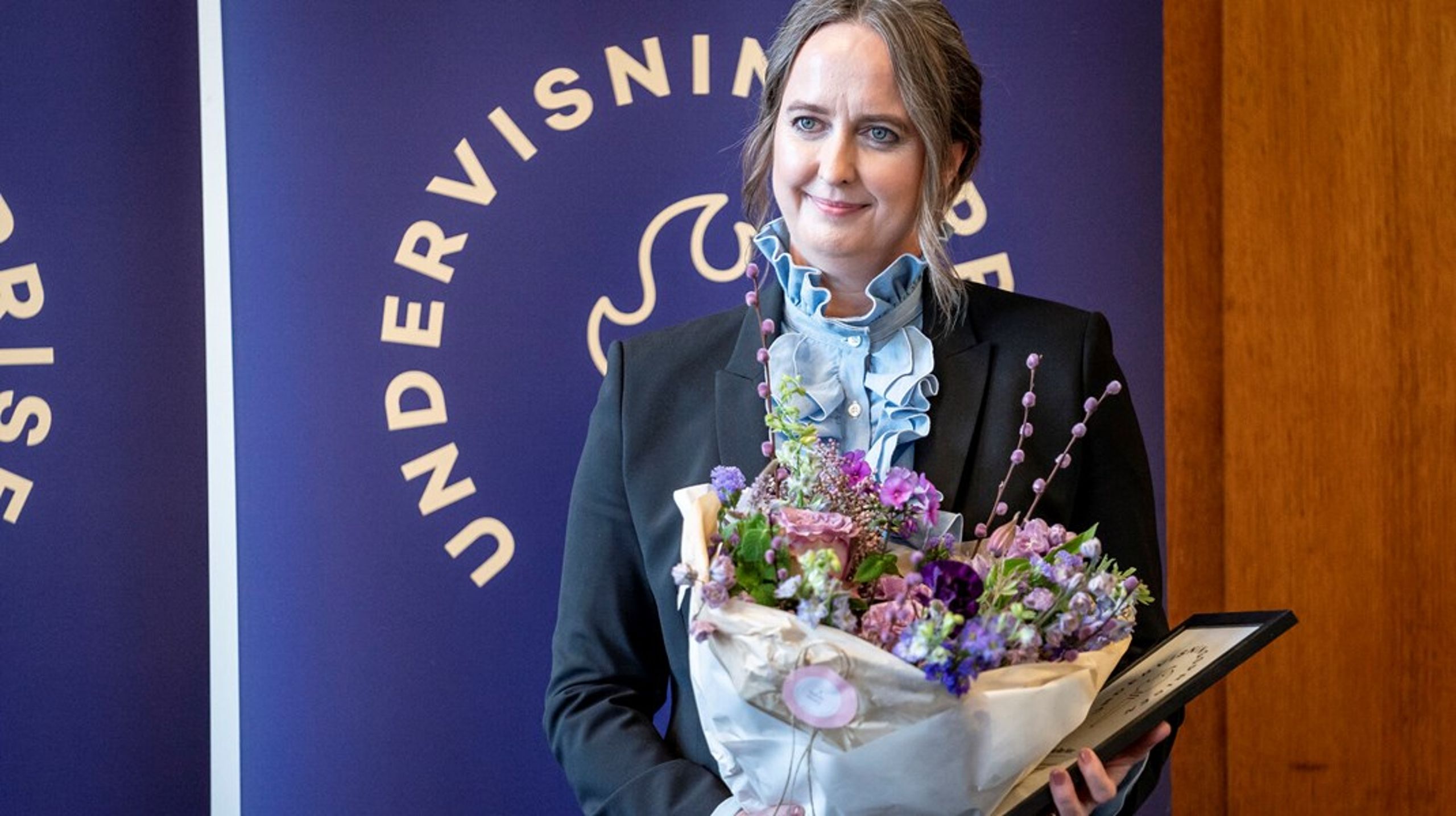 Vibeke Røn Noer blev i 2020 tildelt&nbsp;Uddannelses- og Forskningsministeriets Undervisningspris.