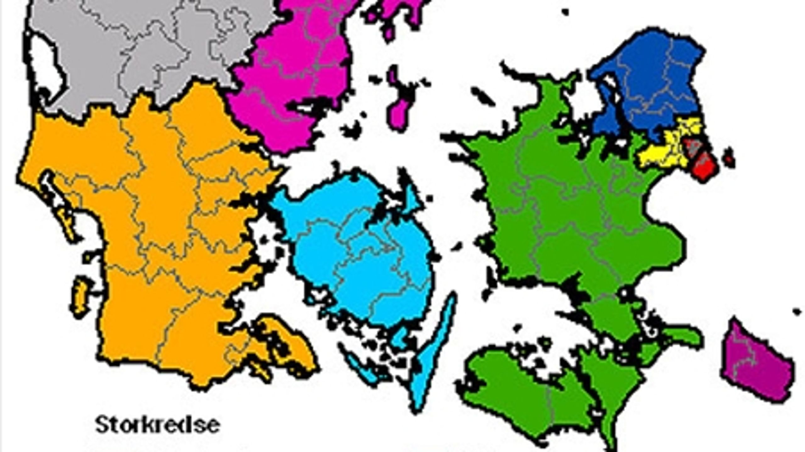 En beregning til Altinget.dk af mandaternes fordeling p&#229; partier og storkredse flytter otte mandater rundt i landet p&#229; en m&#229;ned.