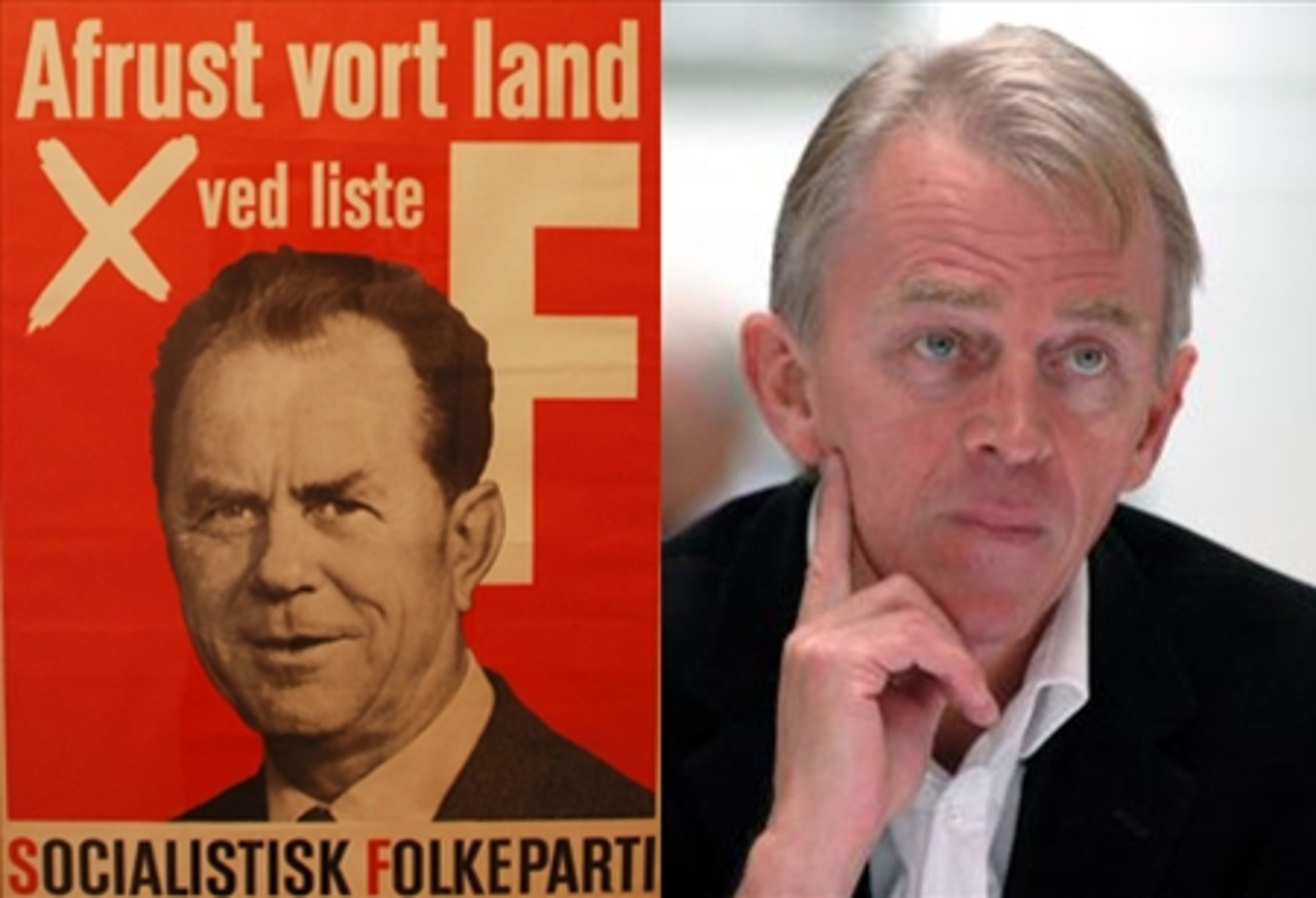 SF's allerf&#248;rste valgslogan i 1960 var &quot;afrust vort land&quot;. I dag vil Villy S&#248;vndal acceptere NATO-medlemskab til geng&#230;ld for regeringsdeltagelse.