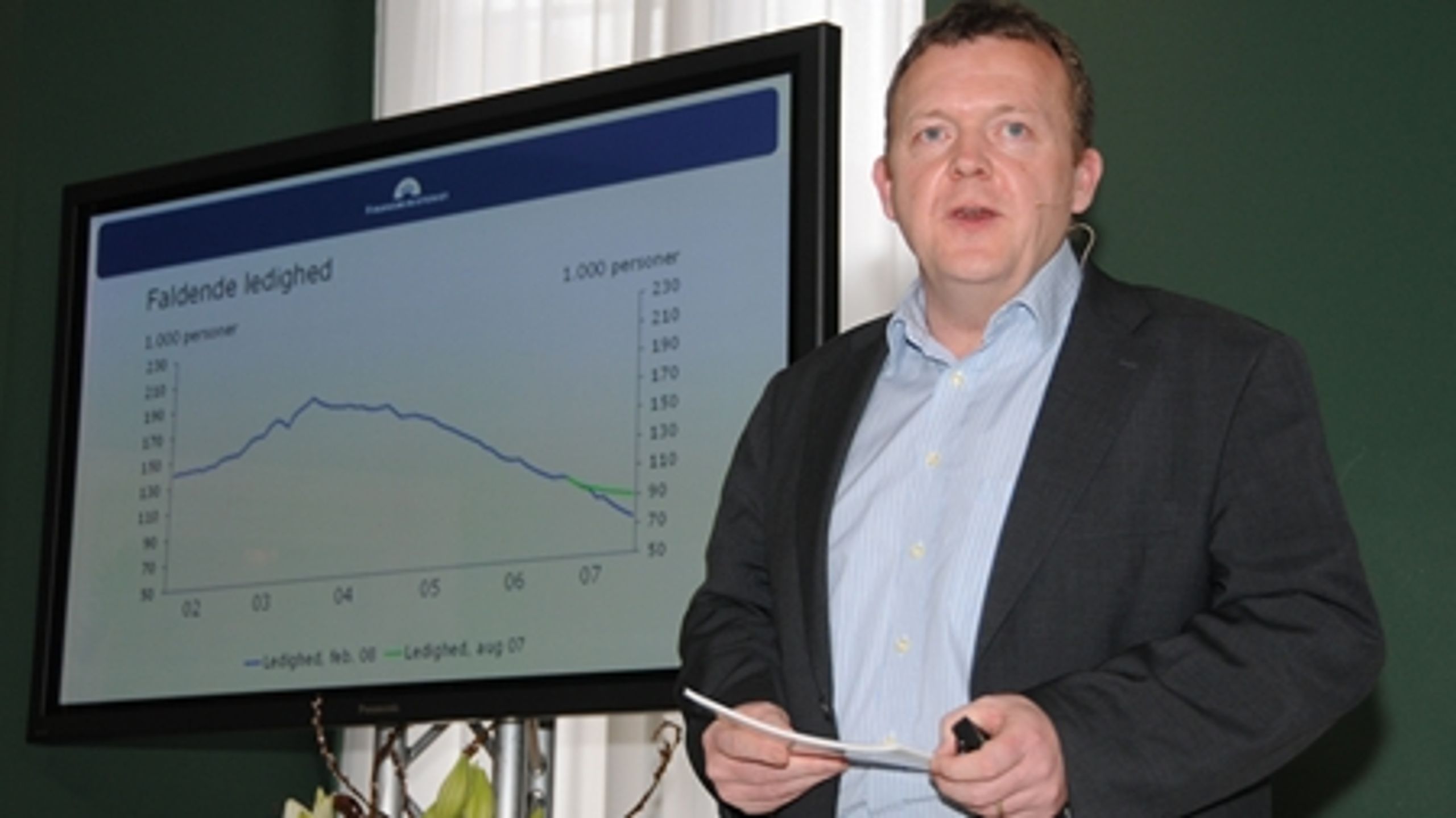 Finansministeren st&#229;r for skud efter freml&#230;ggelsen af sit forslag til finanslov for 2008.