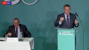 Veloplagt Løkke lagde ud med Trump-parodi til regionerne